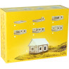 Set constructie arhitectura Vario, 72 piese din lemn, Walachia