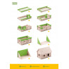 Set constructie arhitectura Vario, 72 piese din lemn, Walachia