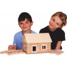 Set constructie arhitectura Vario, 72 piese din lemn, Walachia