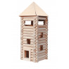 Set constructie arhitectura Vario XL, 184 piese din lemn, Walachia