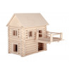 Set constructie arhitectura Vario XL, 184 piese din lemn, Walachia