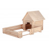 Set constructie arhitectura Vario XL, 184 piese din lemn, Walachia