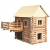 Set constructie arhitectura Vario Box, 450 piese din lemn (VARIO + XL + FORT), Walachia