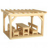 Set construit Pergola, 110 piese din lemn, Walachia
