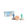 Stampile din lemn pentru nisip, BS Toys