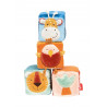 Set de cuburi interactive pentru bebelusi Yellow, PlayQ Sigikid