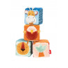 Set de cuburi interactive pentru bebelusi Yellow, PlayQ Sigikid