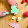 Kit cutit de Bucatar pentru Copii, Roz si Verde pastel, Chefclub Kids