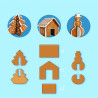 Set de forme Casuta in turta dulce 3D, Chefclub kids