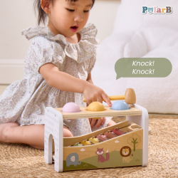 Banc de lovit cu Xilofon Montessori 3 in 1, Viga