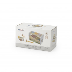 Banc de lovit cu Xilofon Montessori 3 in 1, Viga