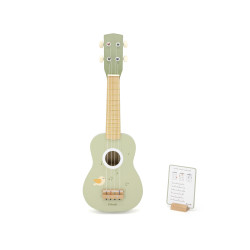 Ukulele verde din lemn...