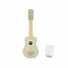 Ukulele verde din lemn pentru copii, jucarie muzicala Montessori