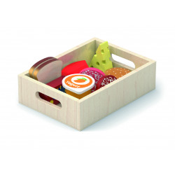 Set alimente de frigider din lemn, Viga
