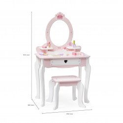 Masuta de Toaleta din Lemn cu 8 Accesorii design Printesa, Viga
