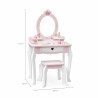 Masuta de Toaleta din Lemn cu 8 Accesorii design Printesa, Viga