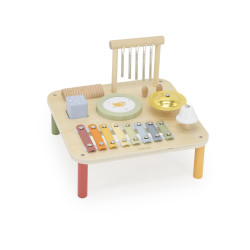 Masuta muzicala Montessori, 7 Instrumente din lemn, Viga