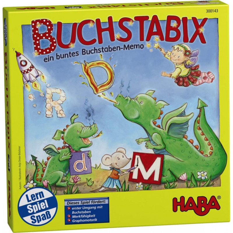 Buchstabix, joc de memorie cu litere, Haba