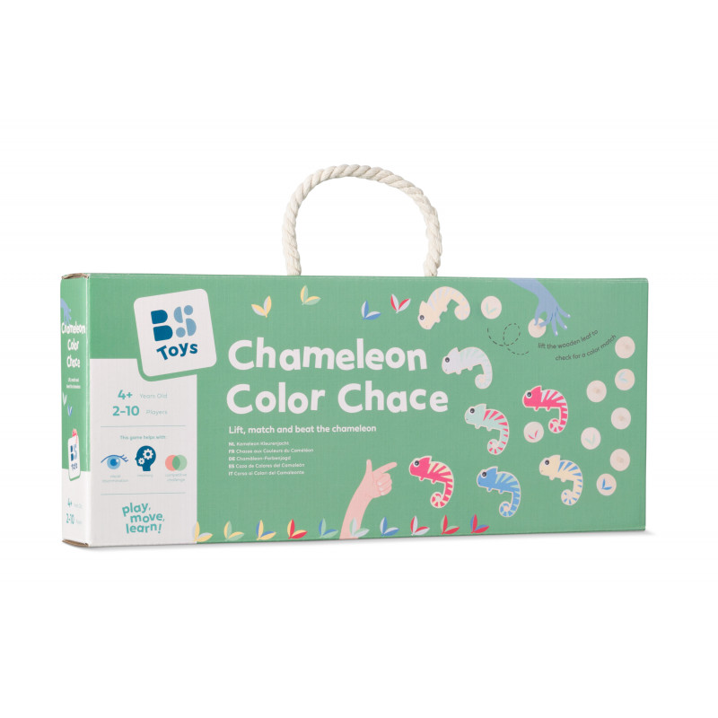 Vanatoarea de culori a cameleonului, joc de memorie pentru copii, BS Toys