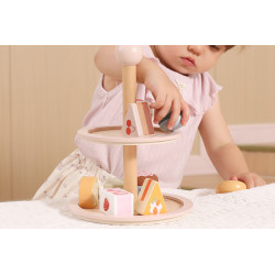 Suport pentru prajituri din lemn, PolarB Viga