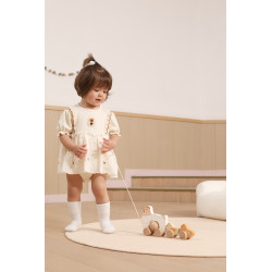 Jucarie de tras Closca cu ou rotativ si puisori veseli, PolarB Viga