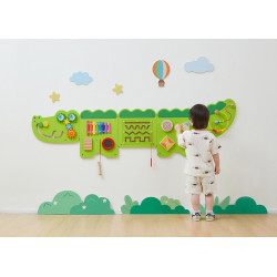 Jucarie senzoriala de perete Crocodil Junior, Viga