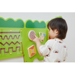 Jucarie senzoriala de perete Crocodil Junior, Viga