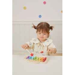 Xilofon din lemn colorat, Viga