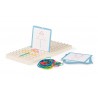 Geoboard Duel, joc educativ de geometrie si indemanare cu elastice, BS Toys