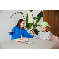 Duelul punctelor, joc educativ de logica si indemanare cu bile colorate, BS Toys