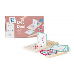 Duelul punctelor, joc educativ de logica si indemanare cu bile colorate, BS Toys