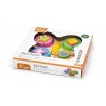 Puzzle fluture din cuburi din lemn