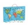 Puzzle magnetic Harta lumii si tabla de scris, Viga