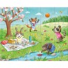 Set 4 puzzle-uri cu figurine Anotimpurile, HABA