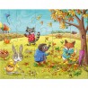 Set 4 puzzle-uri cu figurine Anotimpurile, HABA