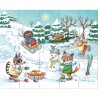 Set 4 puzzle-uri cu figurine Anotimpurile, HABA