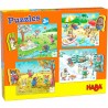 Set 4 puzzle-uri cu figurine Anotimpurile, HABA