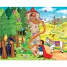 Set 4 puzzle-uri cu figurine In lumea basmelor, HABA