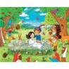 Set 4 puzzle-uri cu figurine In lumea basmelor, HABA